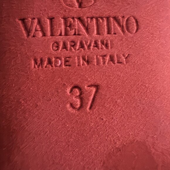 VALENTINO GARAVANI TAN-GO PLATFORM PUMP LIGHT IVORY PATENT LEATHER 155 MM 37 - Picture 6 of 6